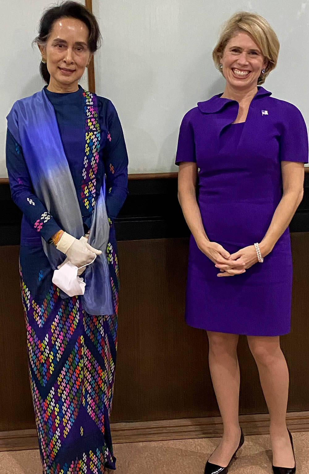 State Counsellor of Myanmar Aung San Suu Kyi and EXIM Chairman Kimberly Reed