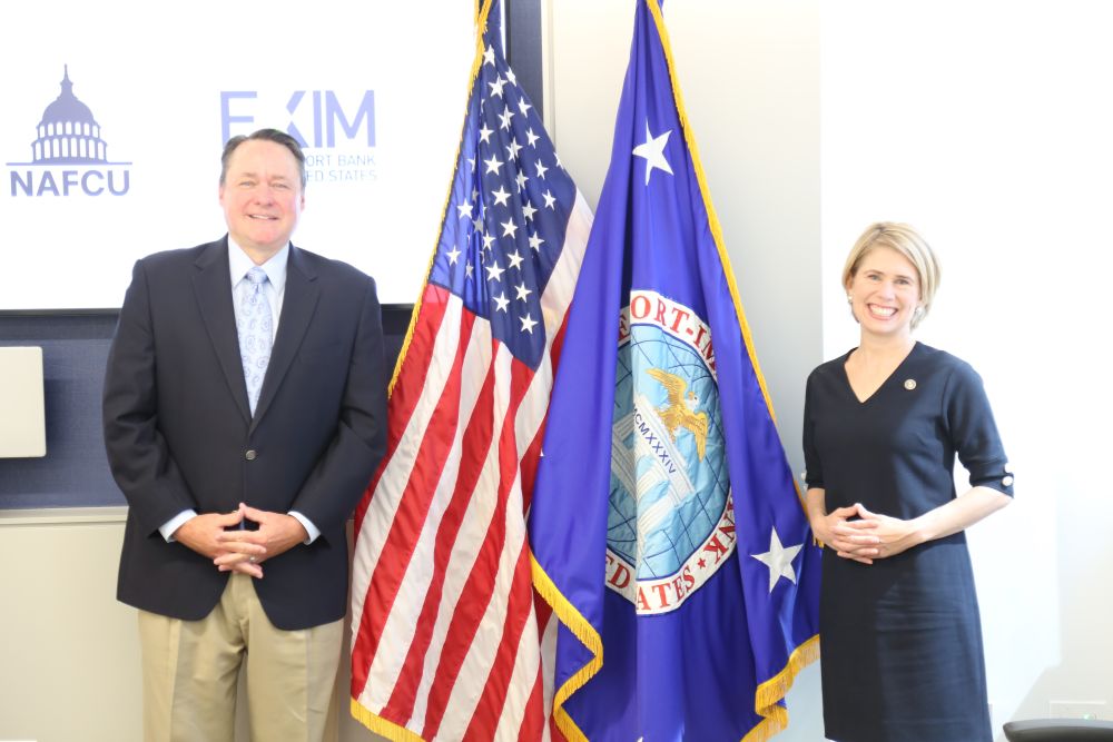 EXIM Chairman Kimberly A. Reed and NAFCU President and CEO B. Dan Berger